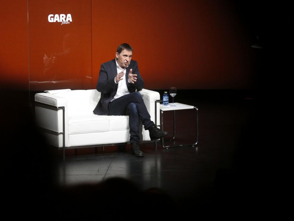 Arnaldo Otegi, en su intervención.