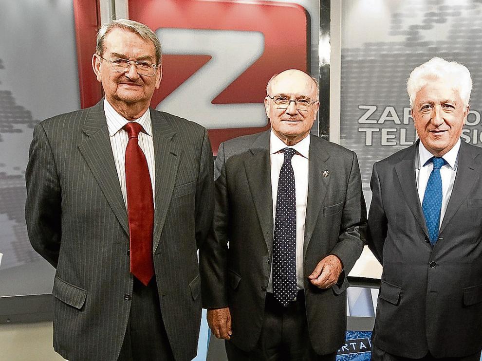 Julio Arenere, Carlos Carnicer y Fernando_García Vicente, en una imagen de 2013.