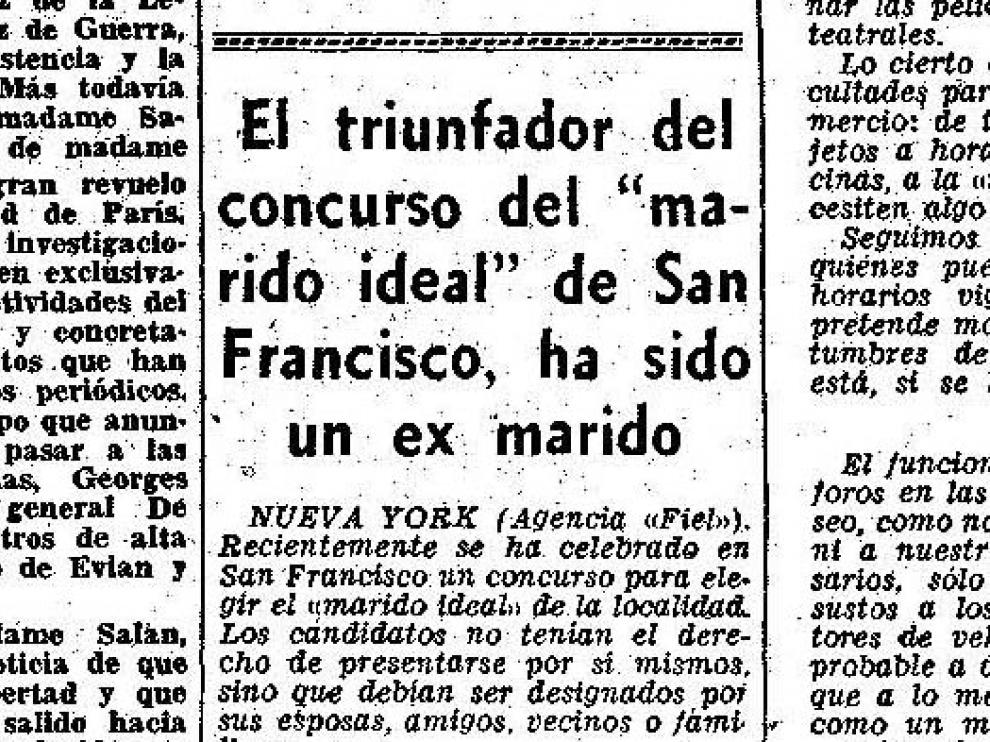 Noticia aparecida en Heraldo de Aragón