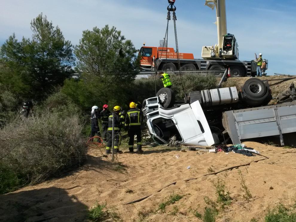 Accidente mortal en Almudévar