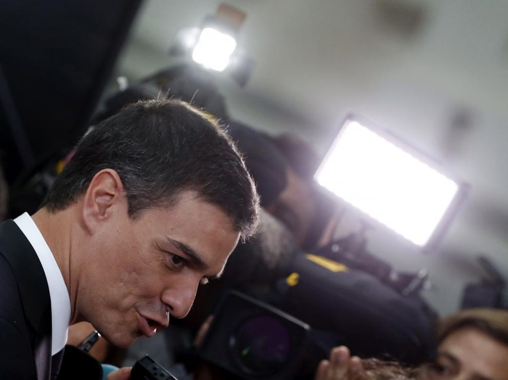 Pedro Sánchez, esta semana en la entrega de los premios Ortega y Gasset de Periodismo.
