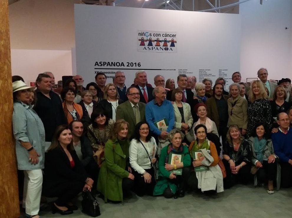 Clausura de la XXI exposición y venta de arte contemporáneo de Aspanoa
