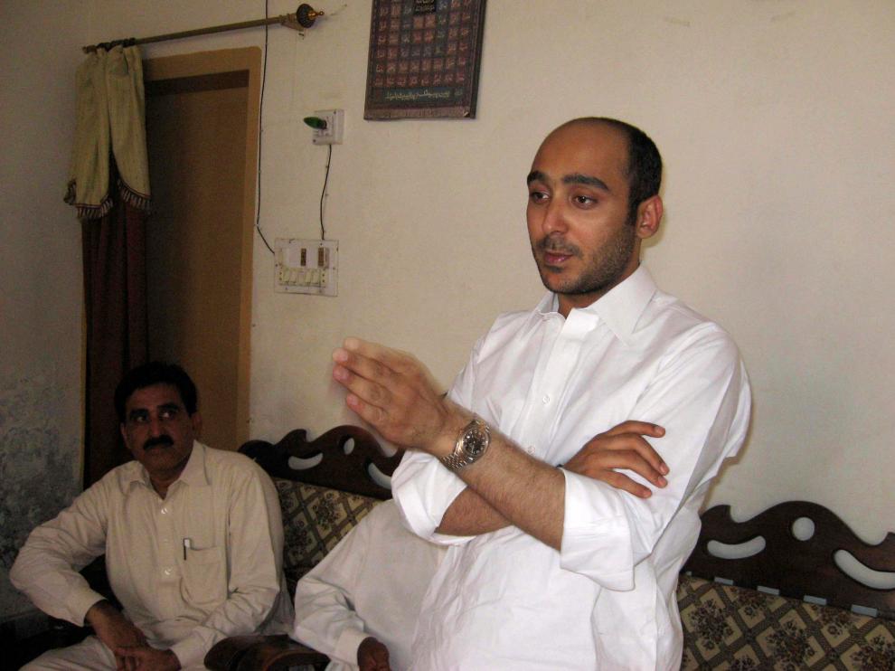 Alí Haider Gilani antes de su secuestro hace tres años.