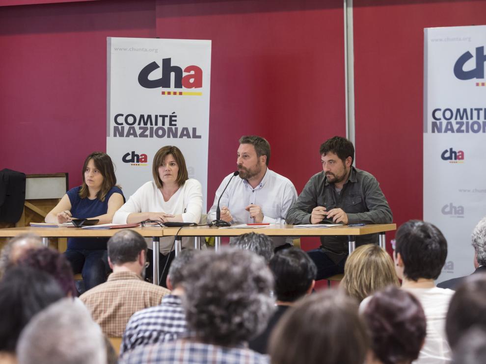Un momento del Comité Nazional de CHA de este miércoles.