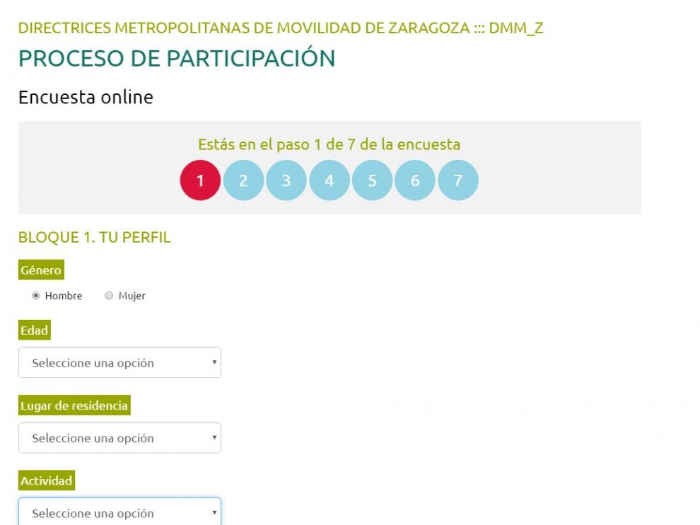 Una encuesta 'online' ayudará a definir el futuro de la movilidad en Zaragoza y su entorno