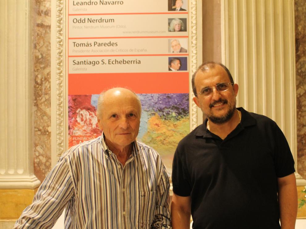 José Enrique González, junto a Antonio López