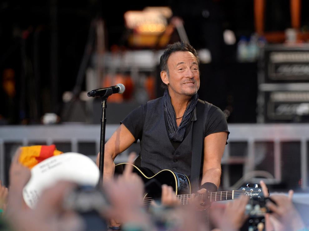 Bruce ?Springsteen durante su actuación en San Sebastián.