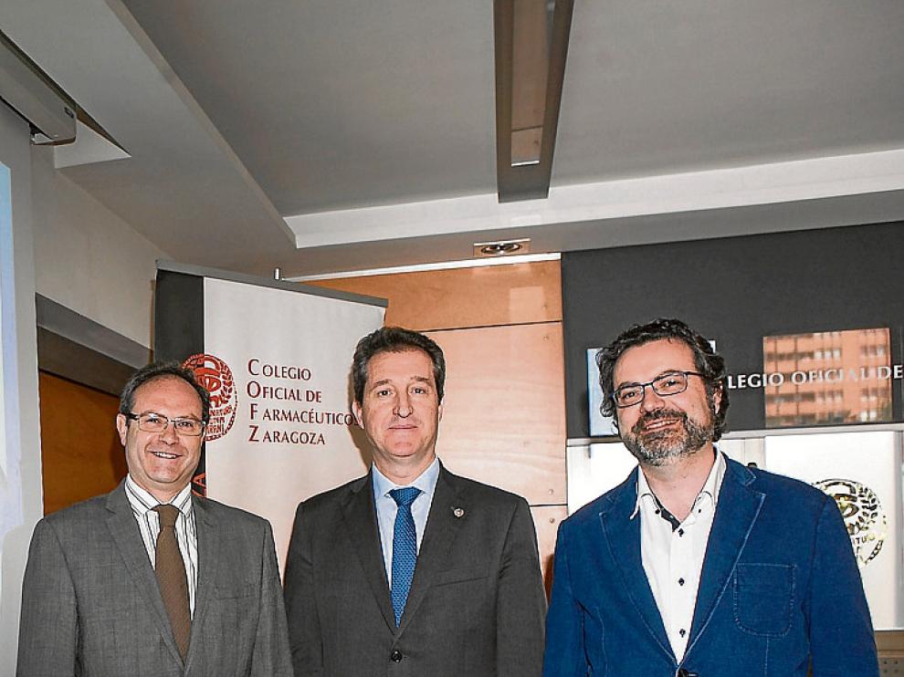 Gómez, Jordán y Satué, en la presentación del congreso.