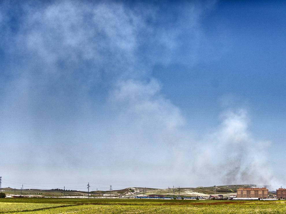 Estado del incendio de Seseña, a una semana de haberse iniciado.