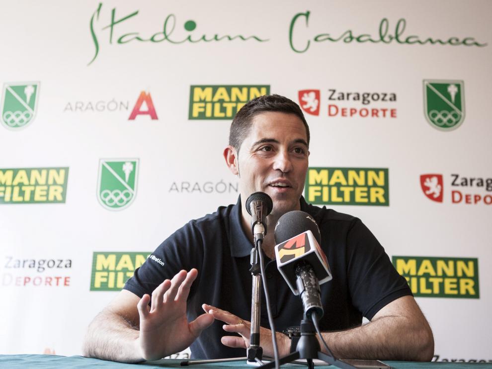 Víctor Lapeña, este jueves en el Stadium Casablanca
