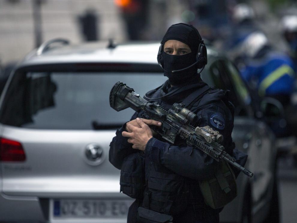 Vigilancia antiyihadista en Francia.