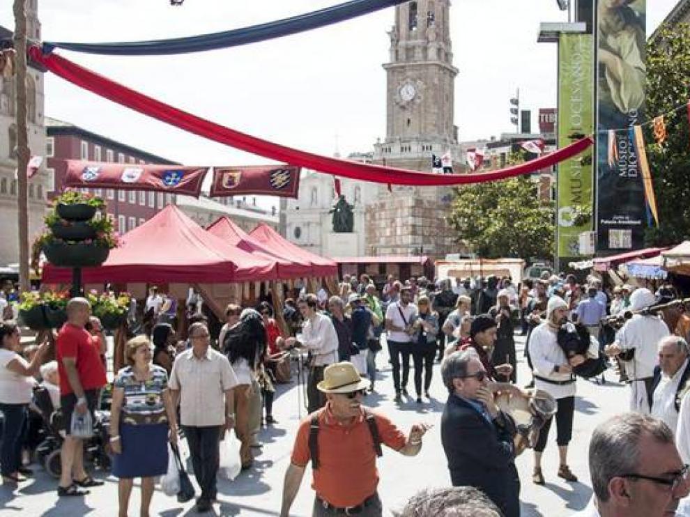 Mercado Medieval de las Tras Culturas en Zaragoza.