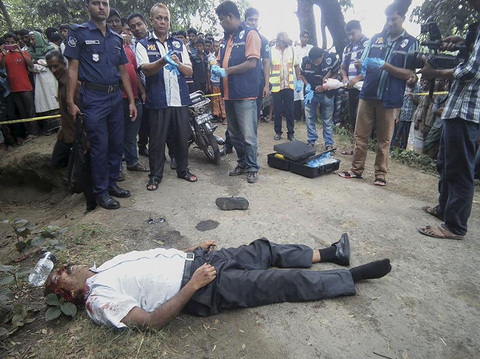 Imagen del doctor homeópata asesinado en Bangladesh.