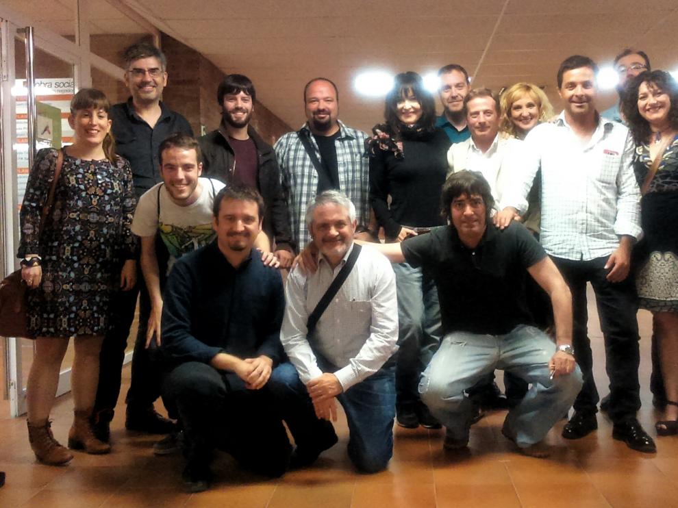 Imagen de la asamblea general de la Academia del Cine Aragonés celebrada este viernes.