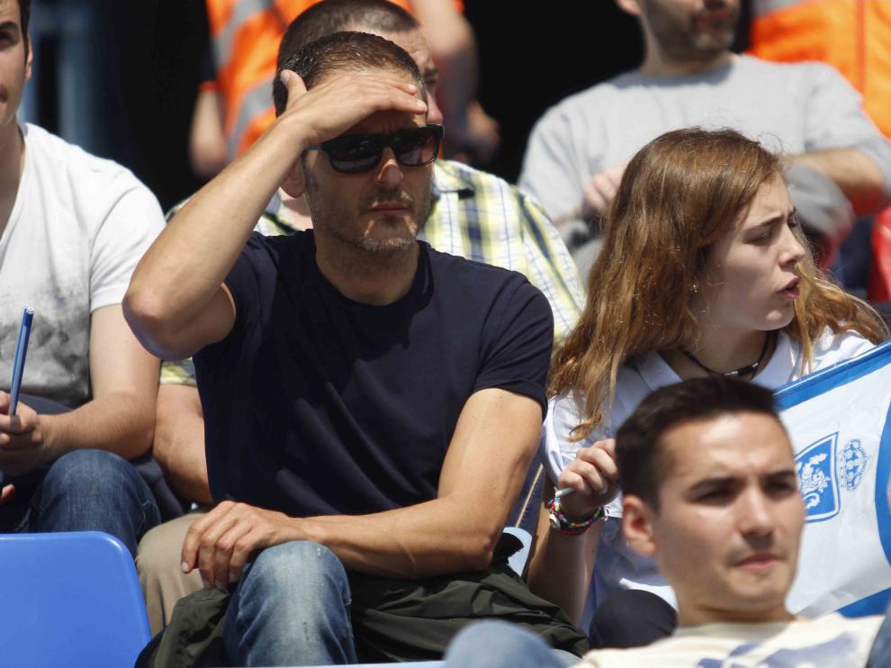 La afición en La Romareda, durante el Real Zaragoza-Nástic