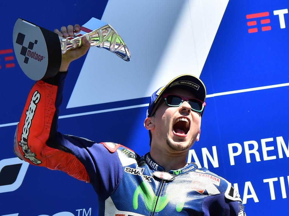 Jorge Lorenzo, tras terminar la carrera en Mugello.