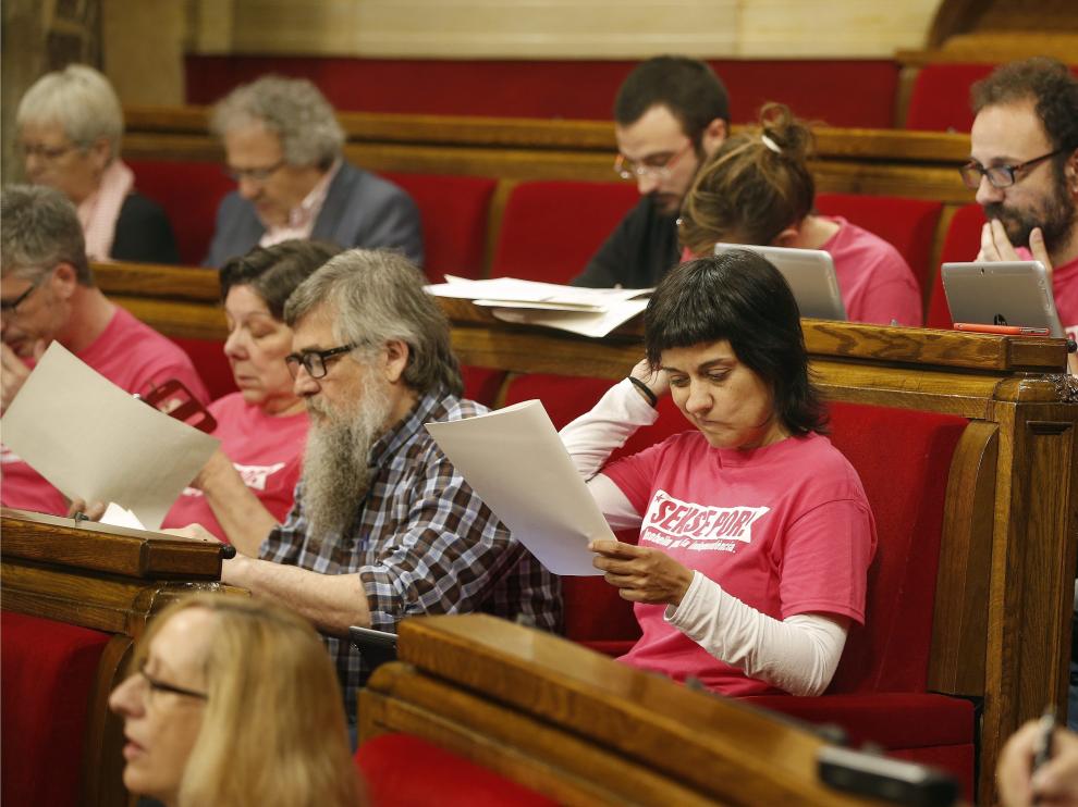 La diputada de la CUP Anna Gabriel