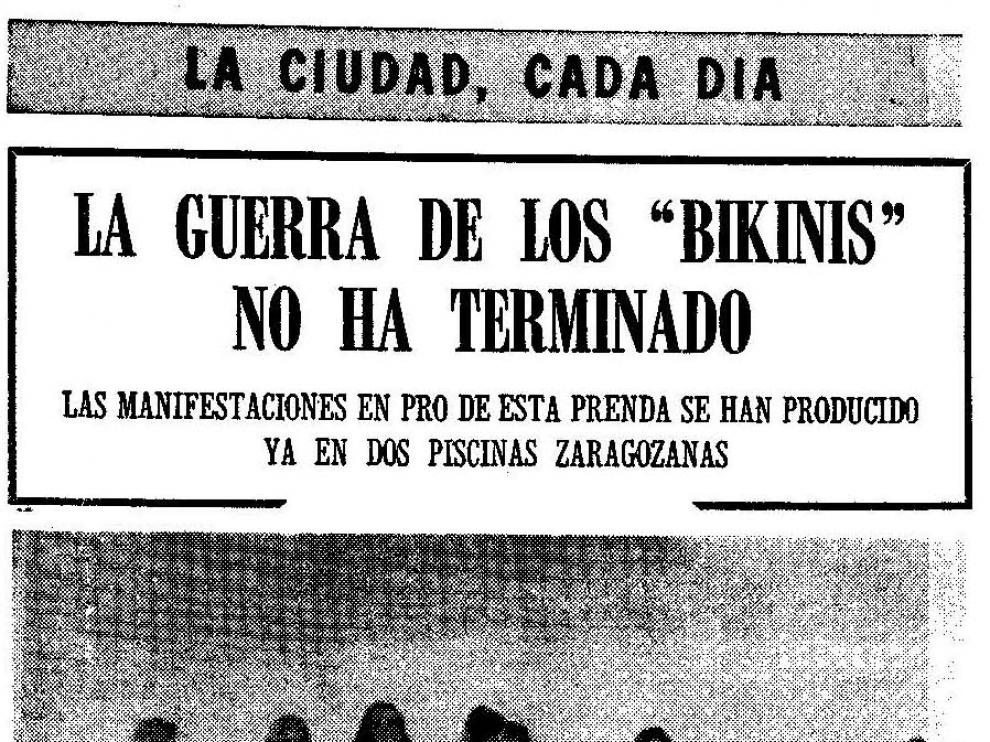 "Deben abandonar la piscina
¡las mujeres en bikini!"