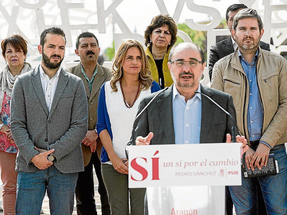 El PSOE se presentó bajo 'El alma del Ebro', en la Expo, para reafirmar su compromiso con la defensa del agua.