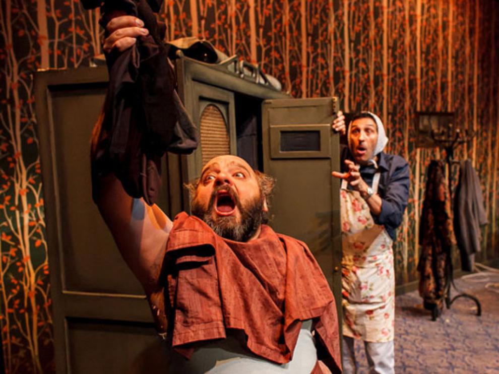 Escena de la representación de 'Pulgarcito'.