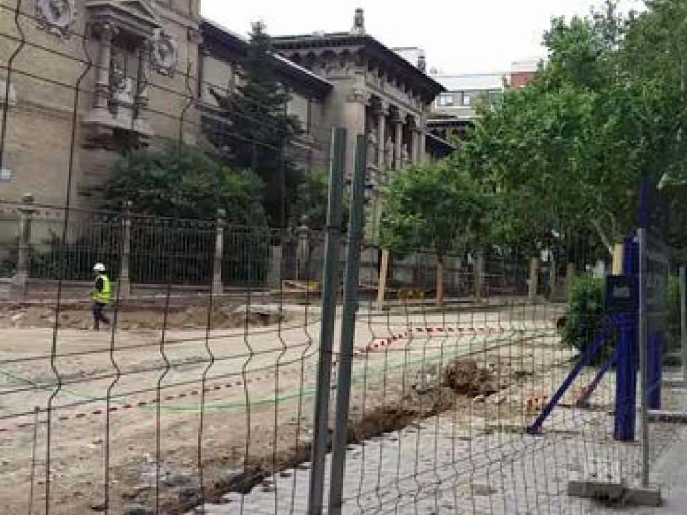 Obras en la calle Moret