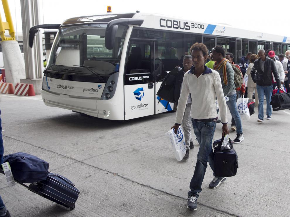 Llegada a España de refugiados