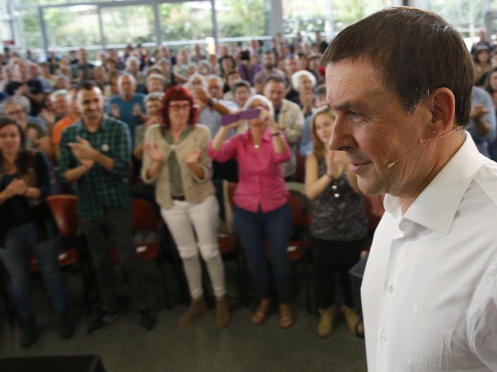 Arnaldo Otegi, este miércoles en Bilbao.