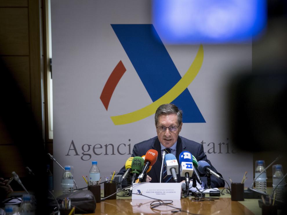 El director de la Agencia Tributaria (AEAT), Santiago Menéndez.