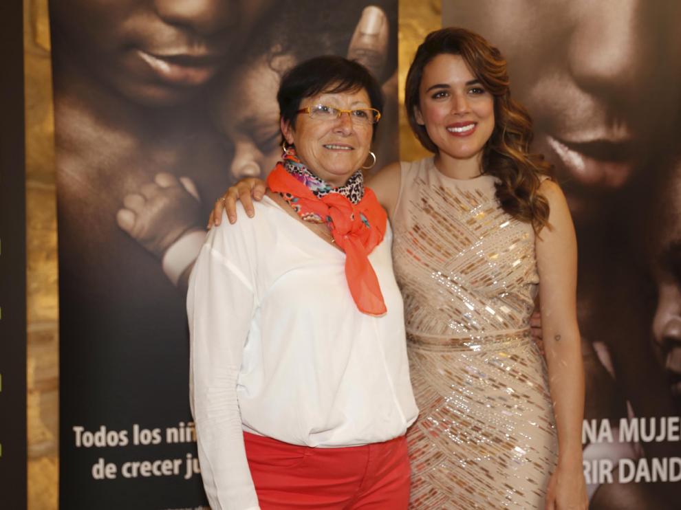 Adriana Ugarte comparte con los oscenses el pase solidario de 'Palmeras en la nieve'
