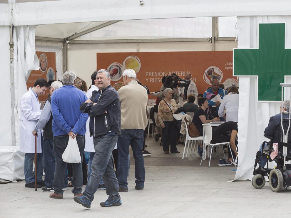 La carpa, abierta hasta las 19.00.
