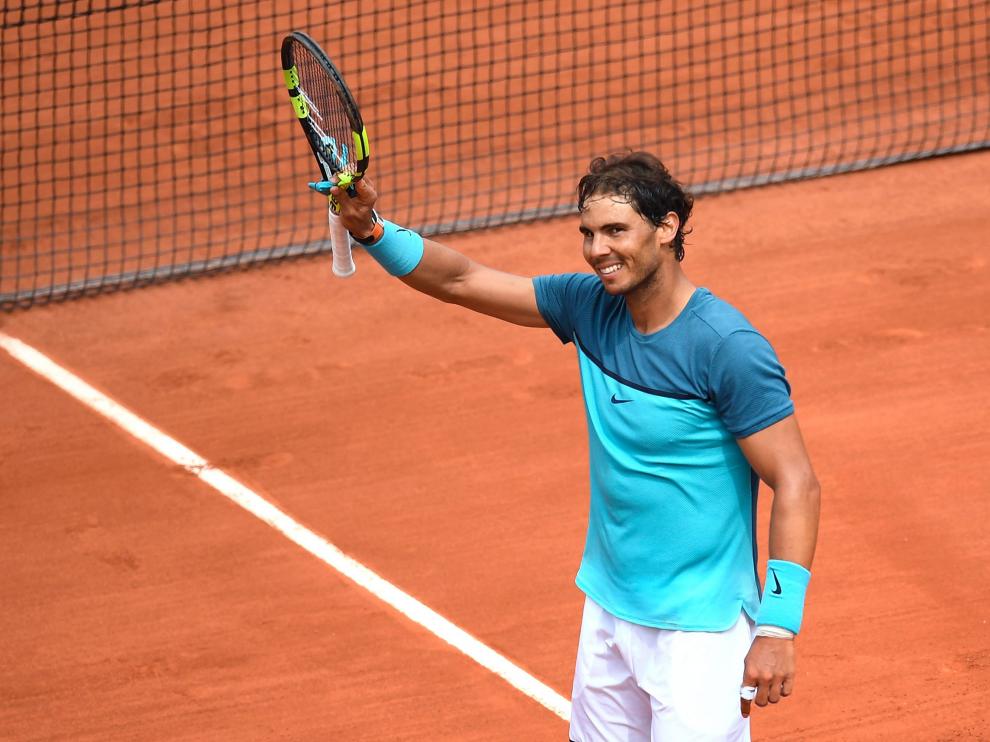 Nadal, al finalizar el partido.