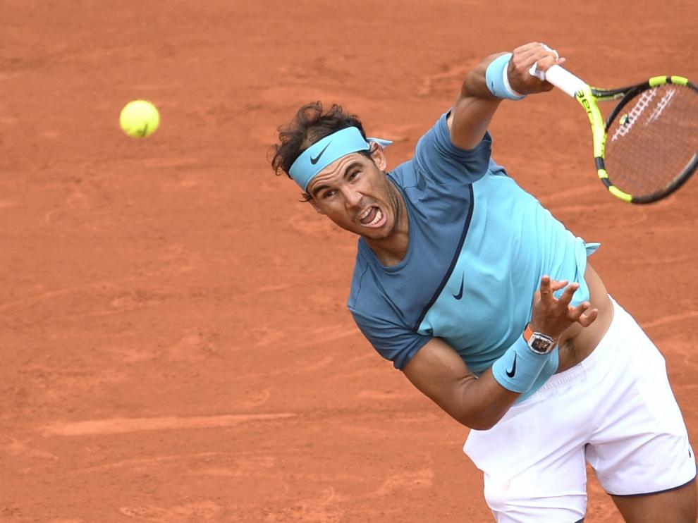 Rafa Nadal durante el partido contra Facundo Bagnis en la tercera ronda del Roland Garros.