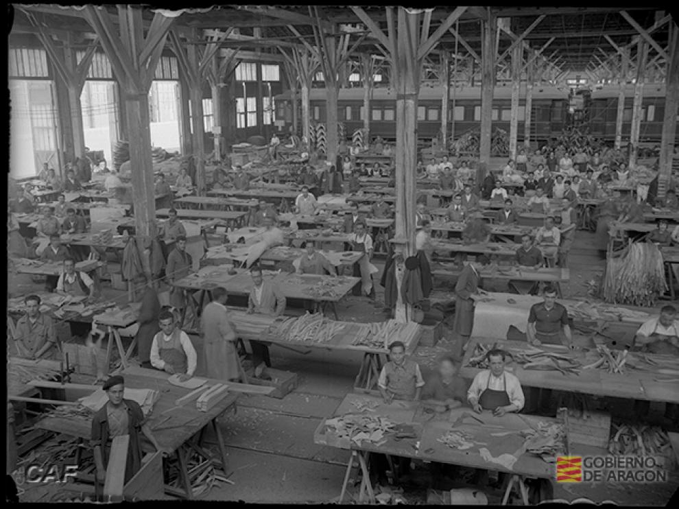 Imagen del archivo CAF, que abarca desde finales del XIX hasta los años 70, inventariado por el Archivo Histórico Provincial de Zaragoza