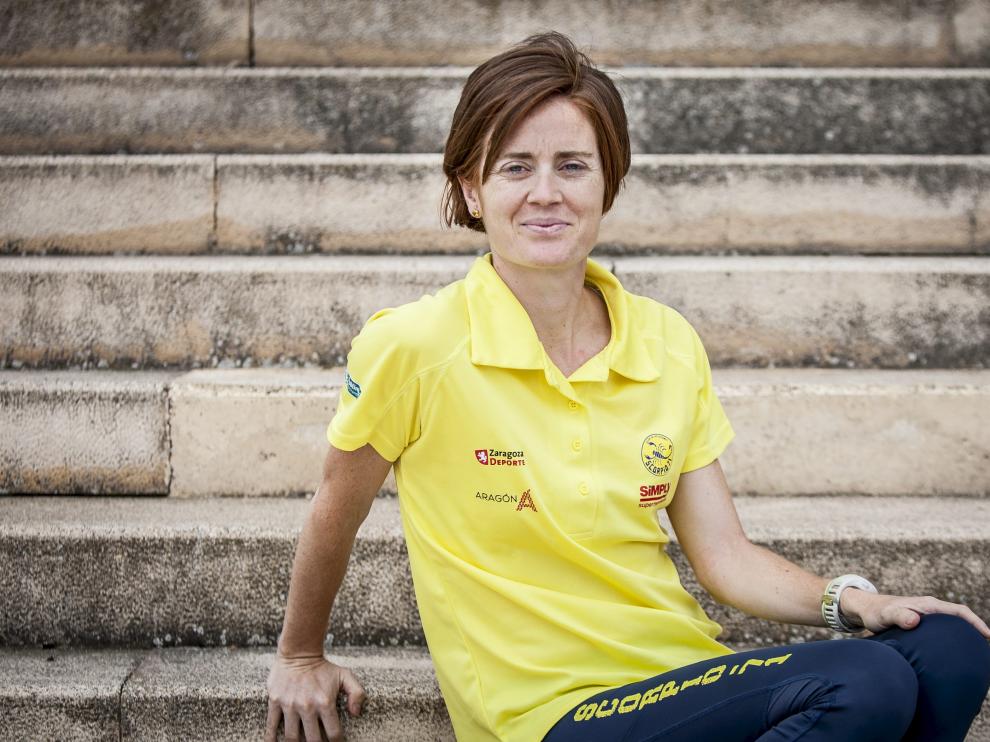María José Poves, fotografiada esta semana en Zaragoza, antes de partir a La Coruña.