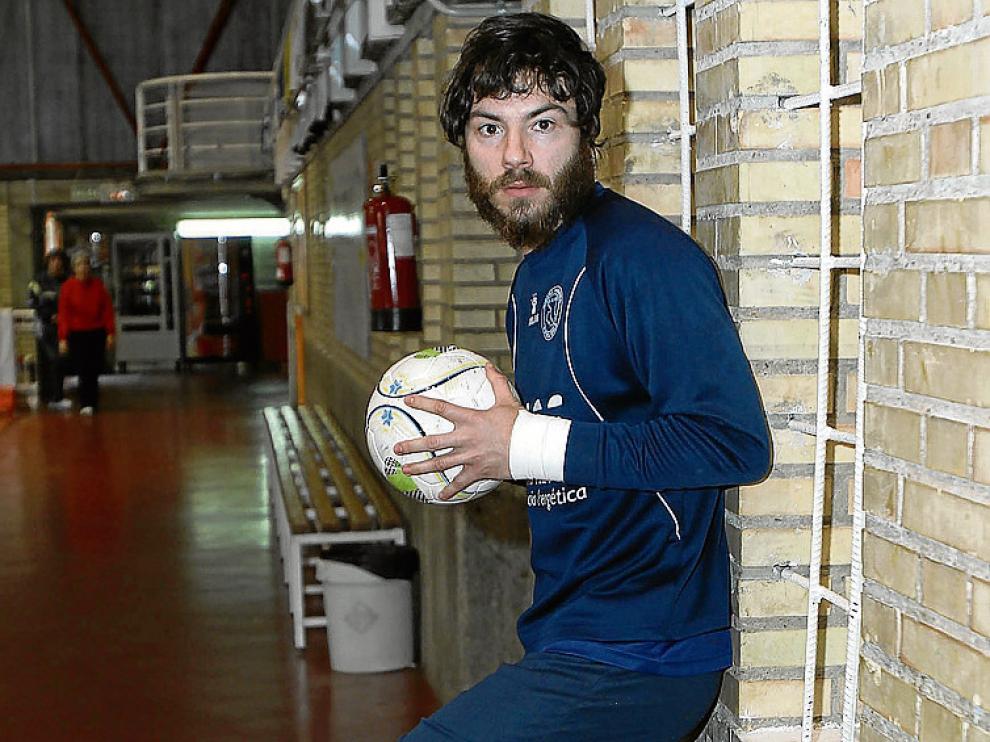 Molina, en el pabellón Ciudad de Tudela.