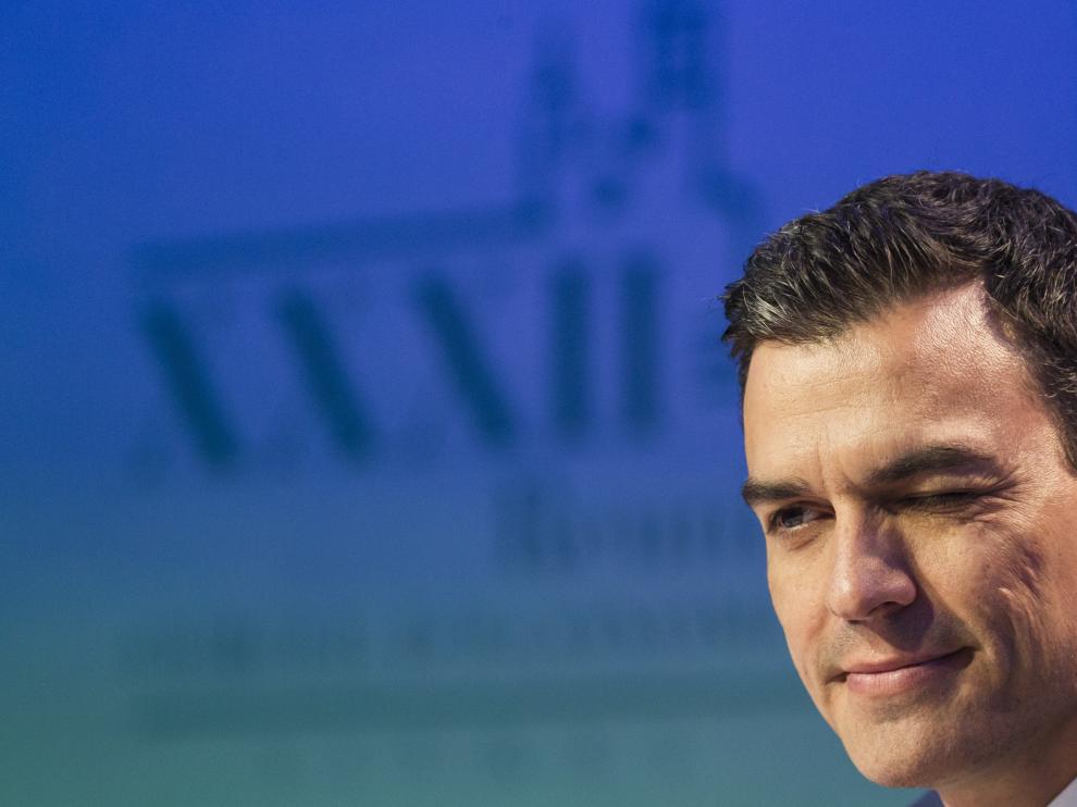 Pedro Sánchez durante su intervención en la reunión del Círculo de Economía catalán en Sitges.