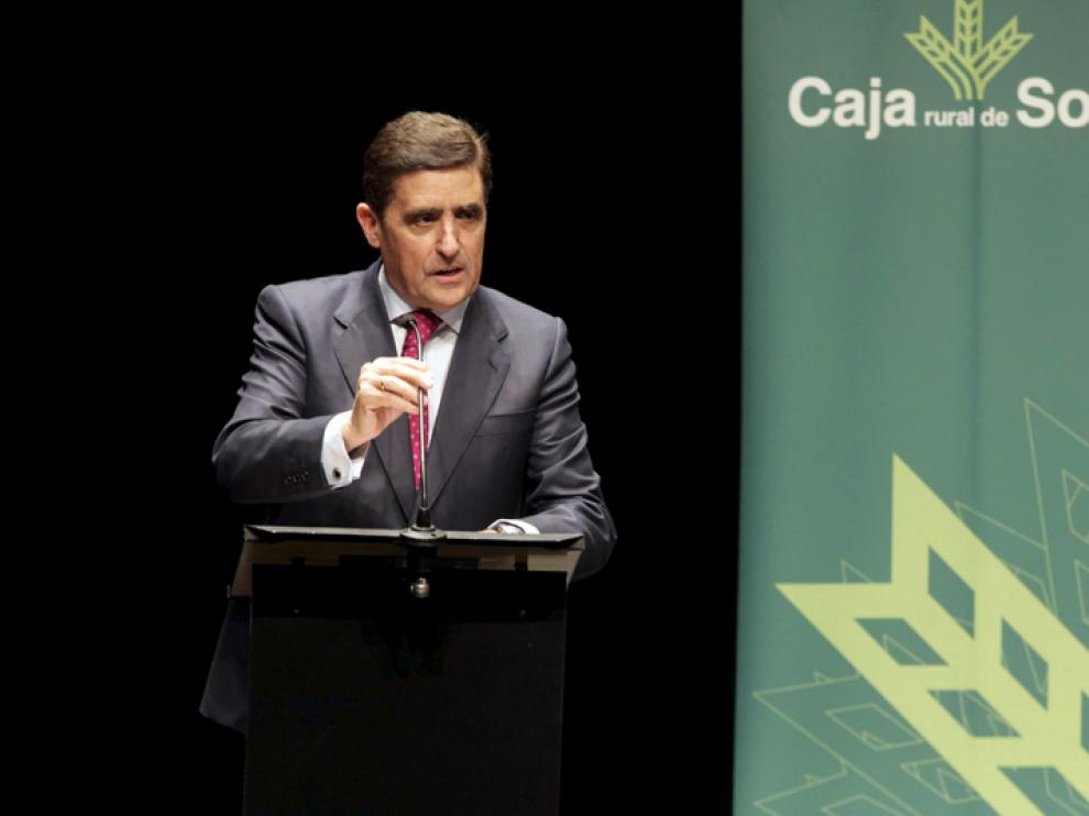 El presidente de Caja Rural de Soria, Carlos Martínez Izquierdo.
