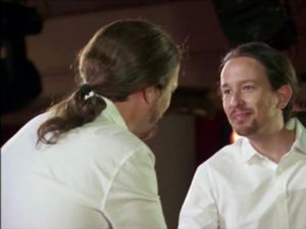 ?Pablo Iglesias, con Joaquín Reyes en el nuevo programa 'Feis tu Feis'.