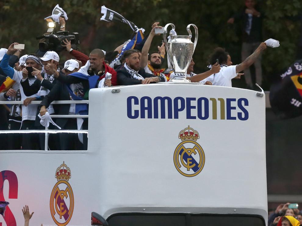 El Real Madrid tras ganar la última Champions.