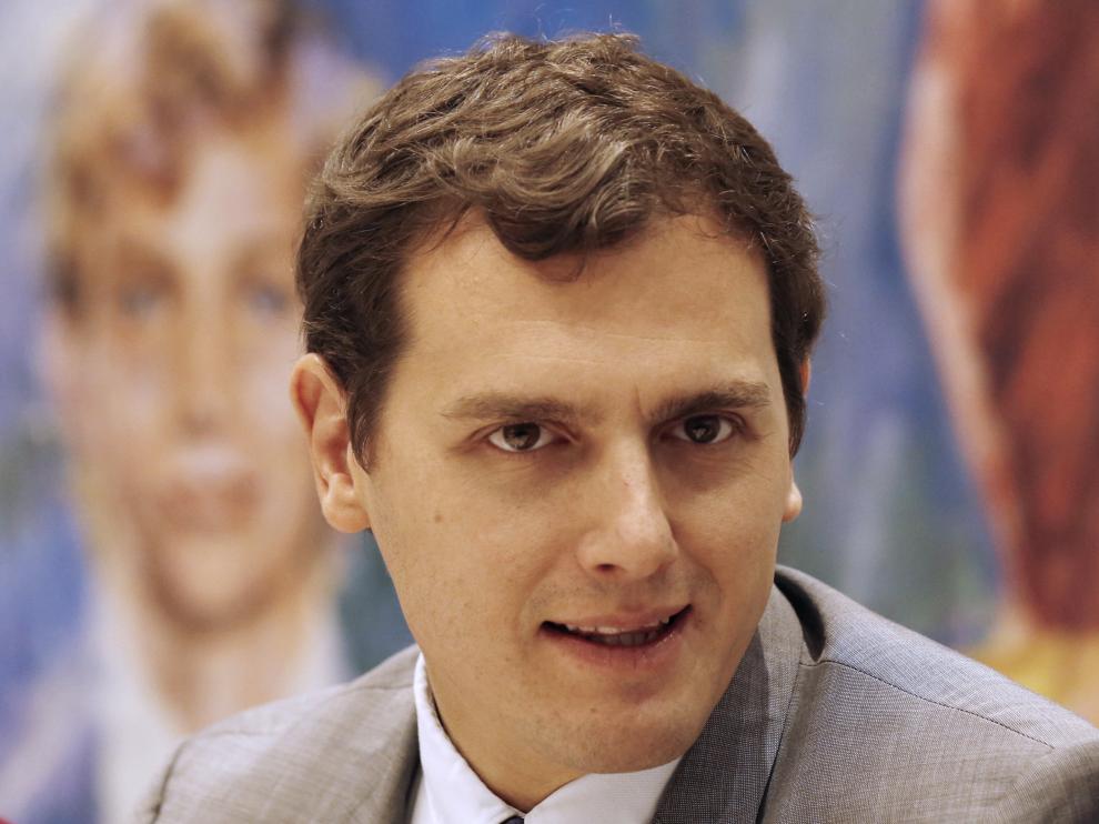 Albert Rivera este lunes en el Club Siglo XXI de Madrid