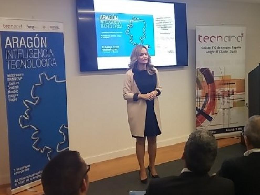 La consejera, en un momento del evento