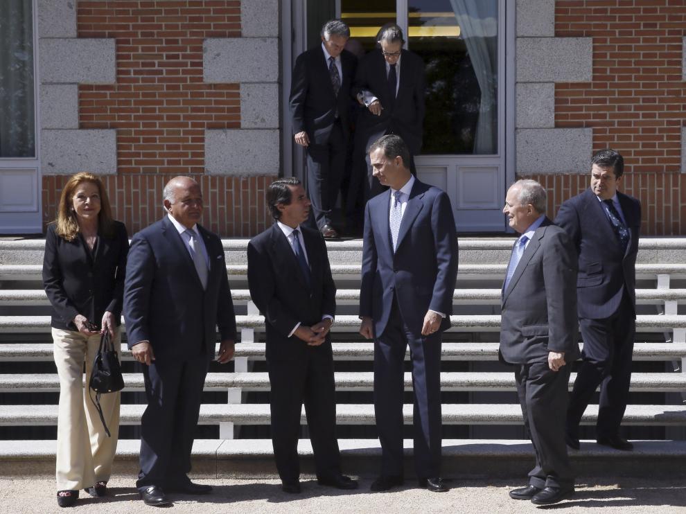 ?El Rey recibe a Aznar en la Zarzuela
