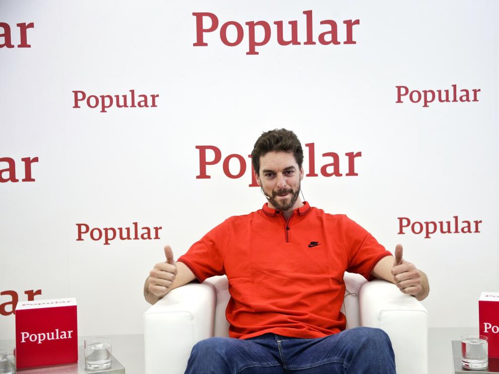 Pau Gasol durante una rueda de prensa.