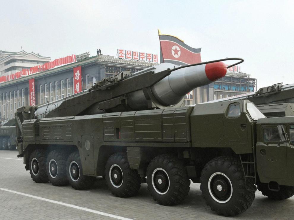 Imagen de archivo de un misil 'Musudan' en Corea del Norte.