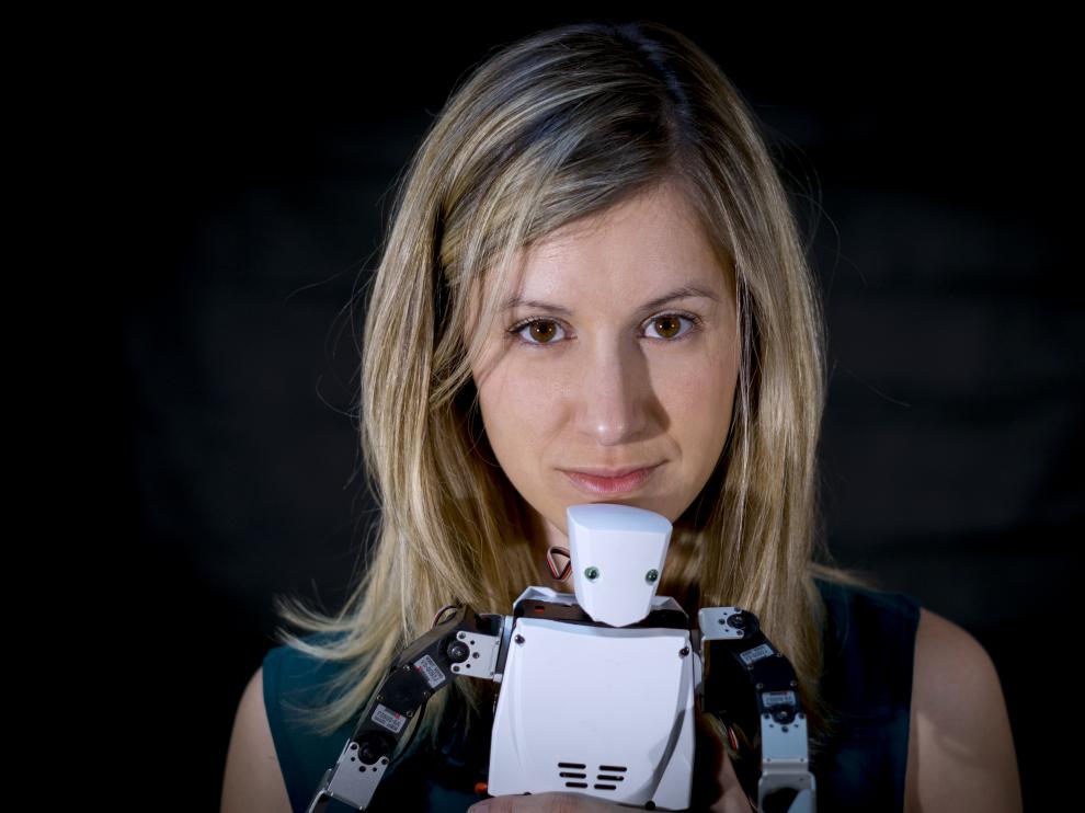 Esther Borao es la 'madre' del robot Moncho, que aparece en 'El hormiguero 3.0', de Antena 3.