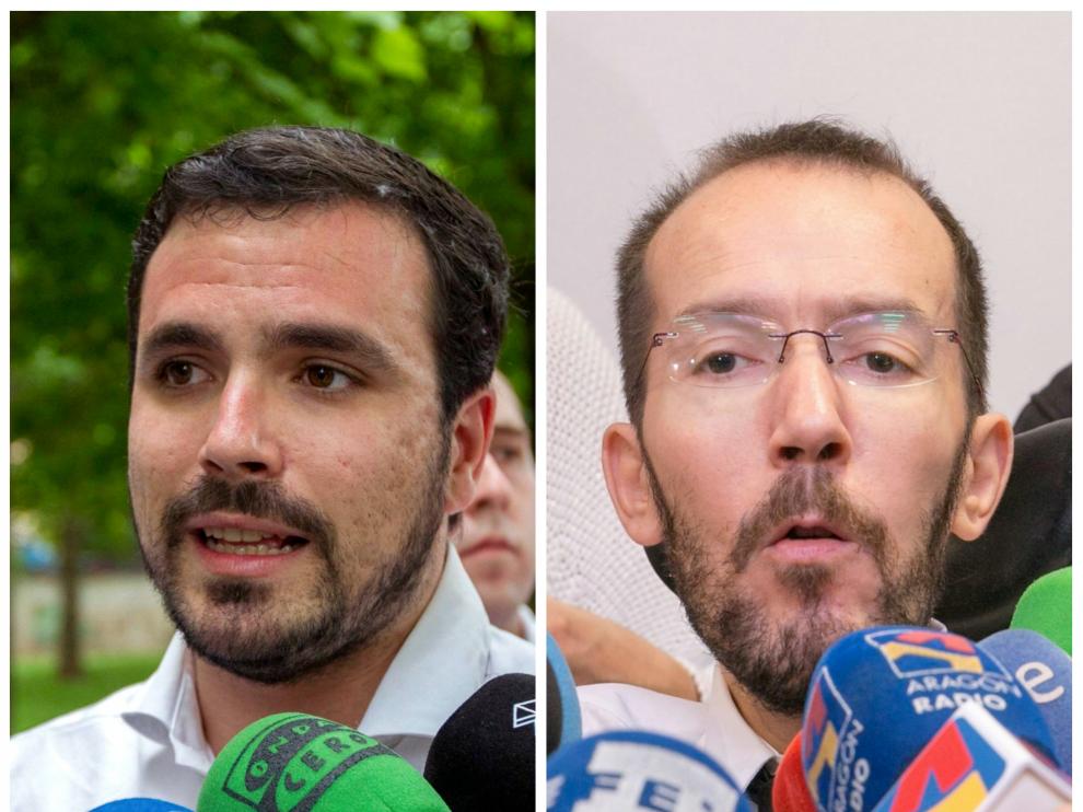 Alberto Garzón y Pablo Echenique.