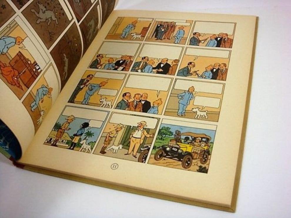 Cómic de Tintín vendido por 39.000 euros.