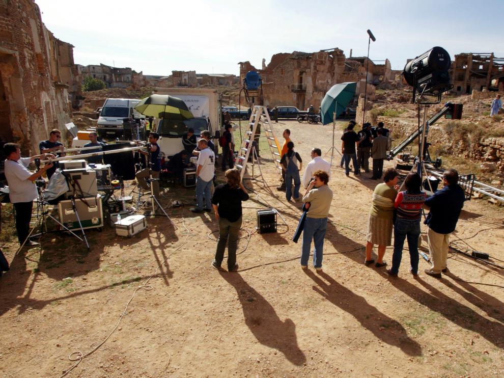 Alberto Boadella filmó en Belchite '¡Buen viaje, excelencia!', en 2002