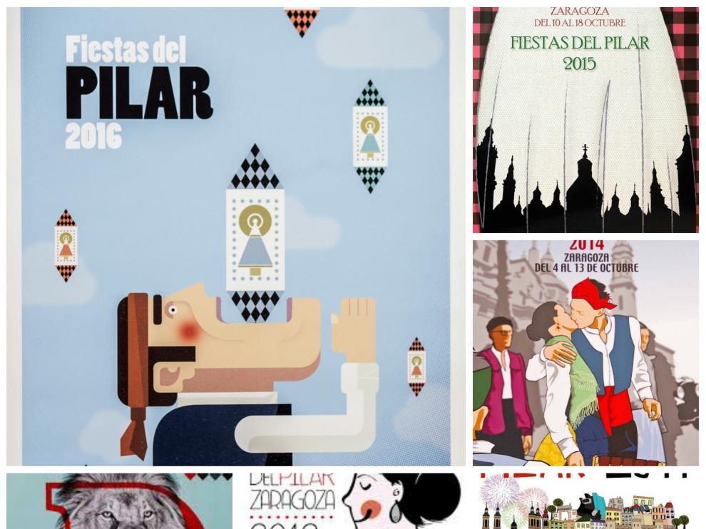 Los carteles del Pilar de los últimos años