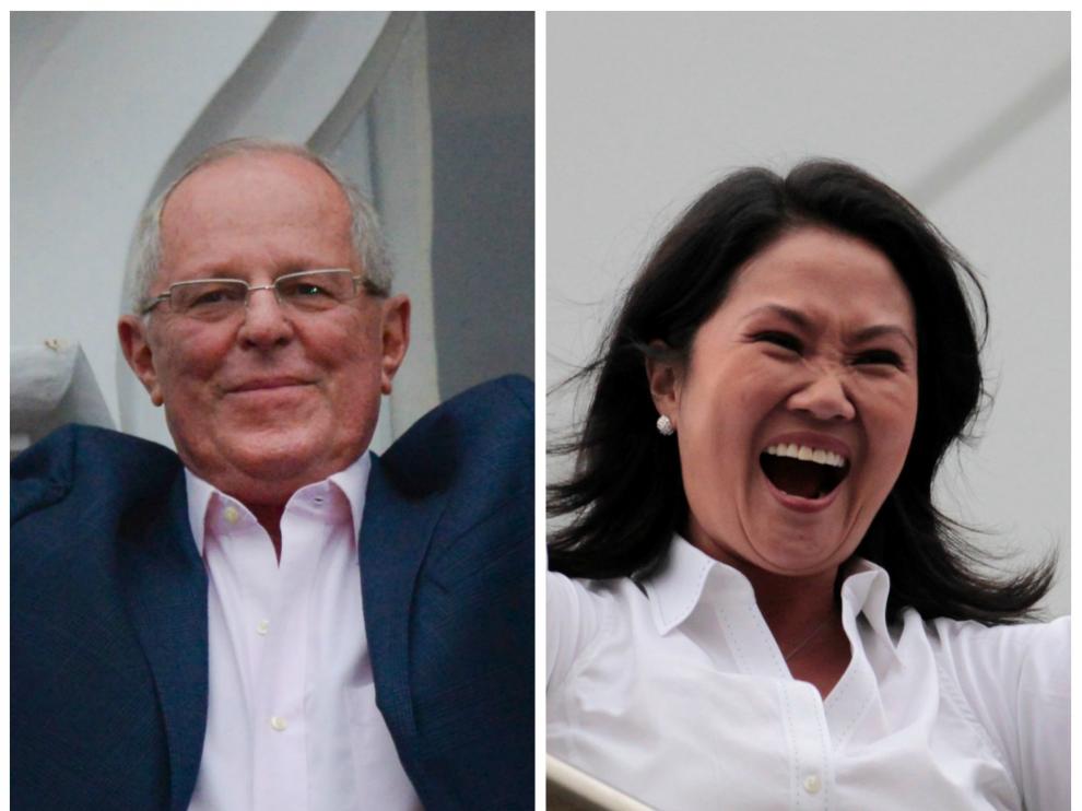 Pedro Pablo Kuczynski y Keiko Fujimori.